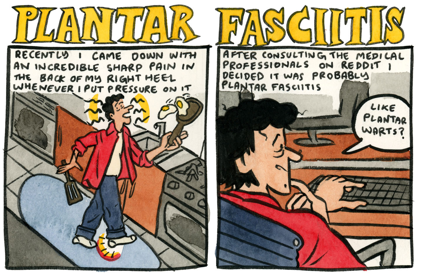 Style & Fashion Drawings: Plantar Fasciitis