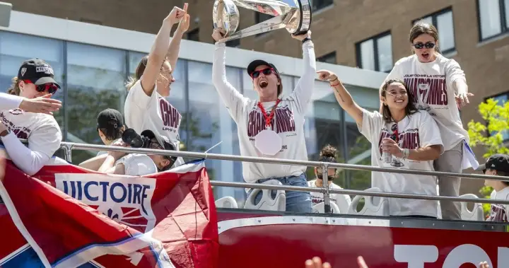‘So much love’: Montreal Victoire celebrate Walter Cup win with downtown parade – Montreal