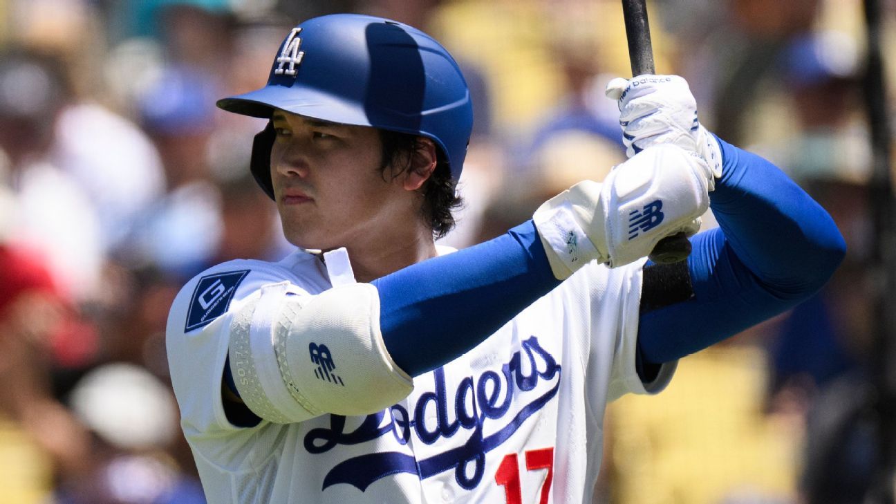 Shohei Ohtani not in Dodgers’ lineup while away on paternity