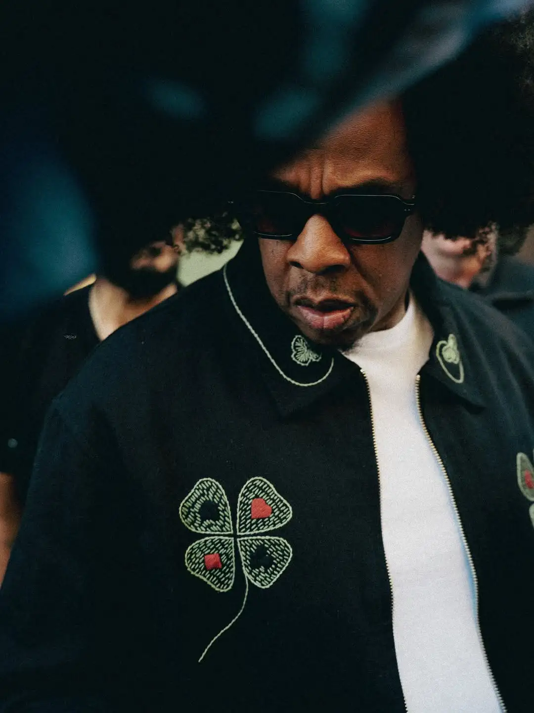 Jay-Z Wore His New Afro and a ,183 Bode Lucky Draw Embroidered Jacket to the NBA Finals in New York City