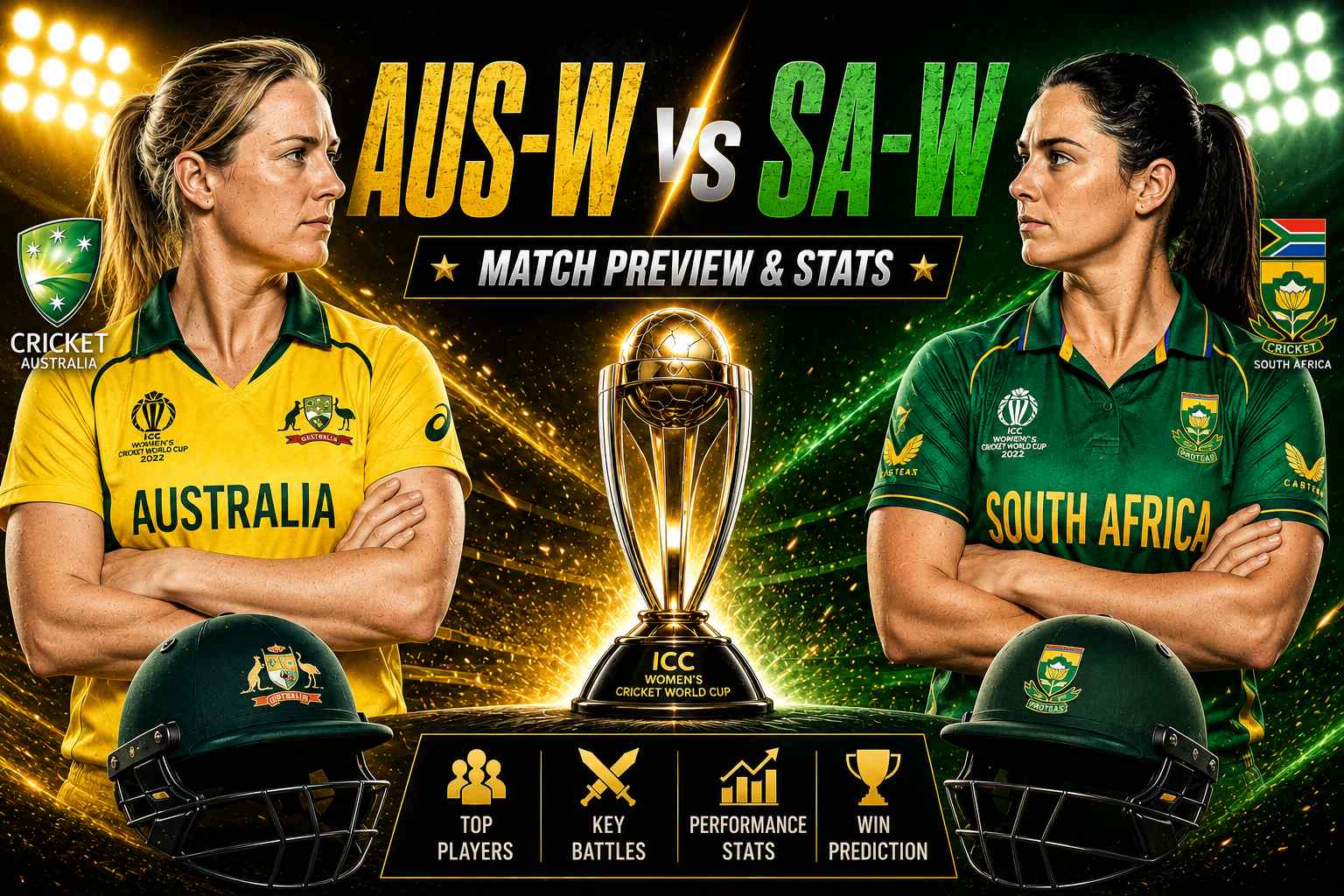 AUS w vs SA W Dream11 Team Today Prediction: Playing11, Stats, Analysis, Playing11.