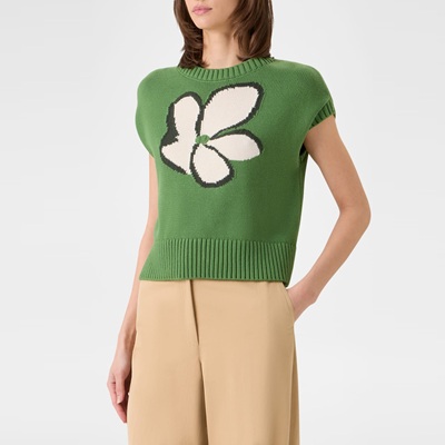Splurge Monday’s Workwear Report: Papercut Flower Cotton Knit Sweater