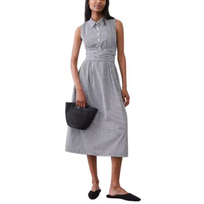 Thursday’s Workwear Report: Poplin Wrapped Midi Shirtdress
