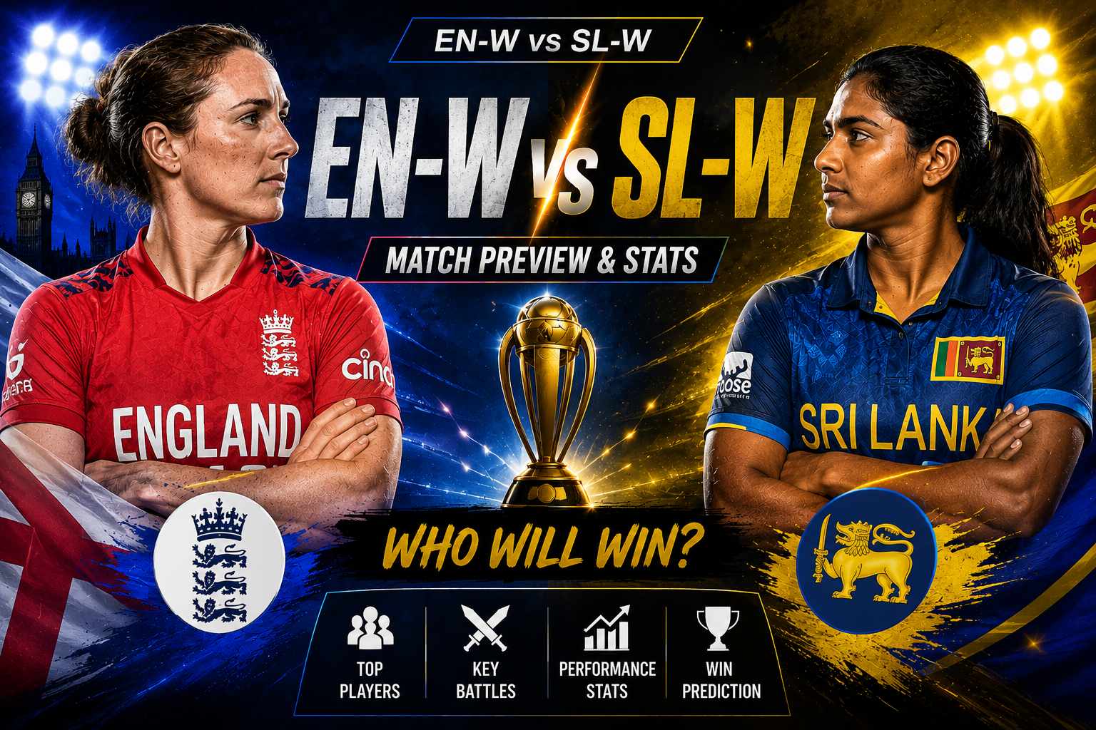 ENG w vs SL w Dream11 Team Today Prediction: Stats, Analysis