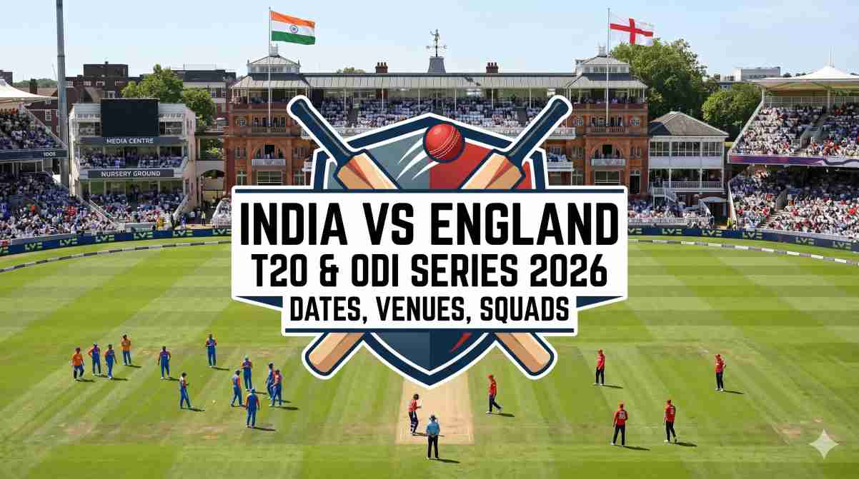 India vs England T20 & ODI Series 2026: Dates, Venues, Squad