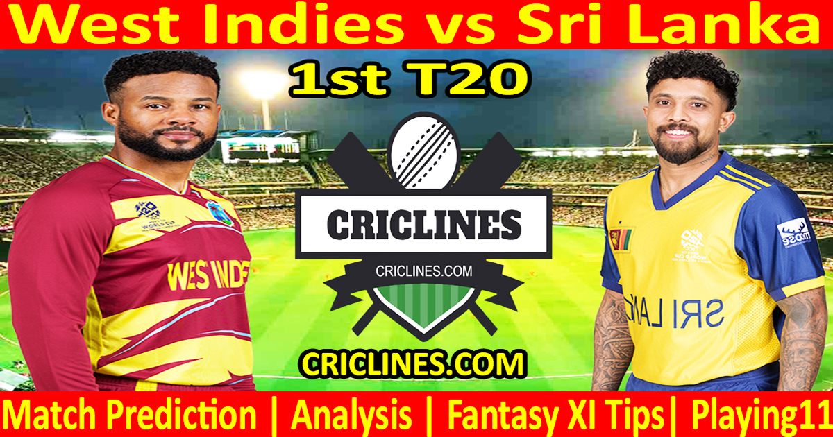 WI vs SL-Today Match Prediction-Dream11-1st T20 Match-2026-Who Will Win