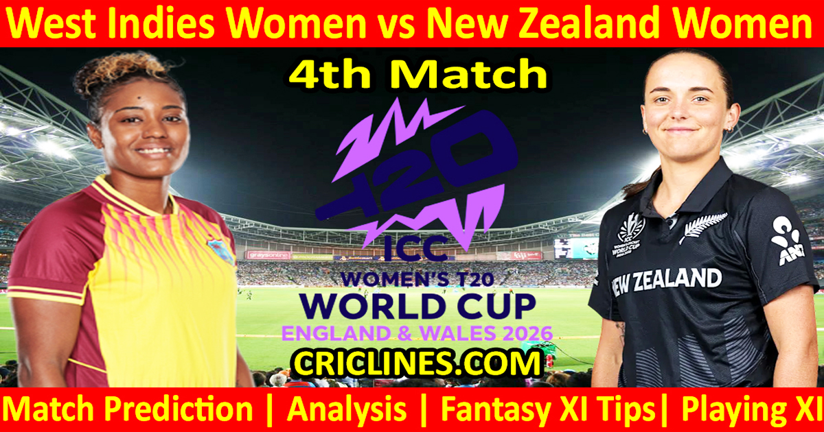 WIW vs NZLW-Today Match Prediction-Dream11-T20 World Cup 2026-4th Match-Who Will Win