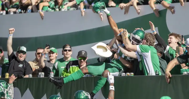 Emilus scores three TDs as Roughriders edge Lions